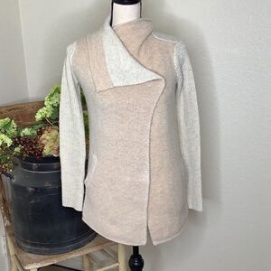 Anthropologie La Fee Verte Asymmetrical One Button Cardigan Sweater